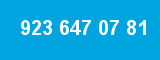 923 647 07 81 923 647 07 81
